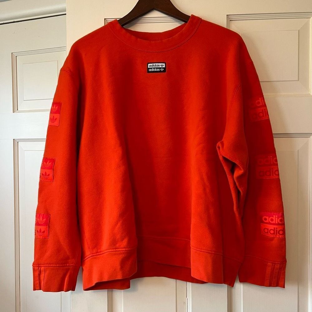 Adidas orange crewneck sweatshirt men’s XL
